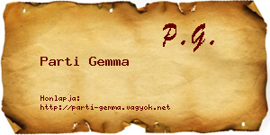 Parti Gemma névjegykártya